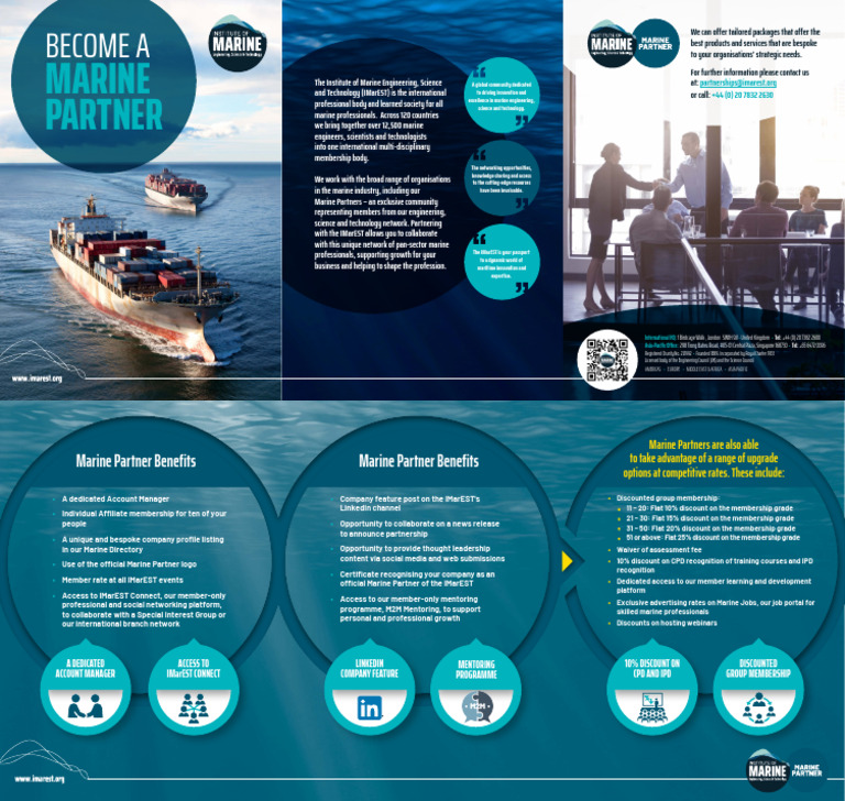 Marine Partner Benefits at IMarEST | PDF | Professional Development
