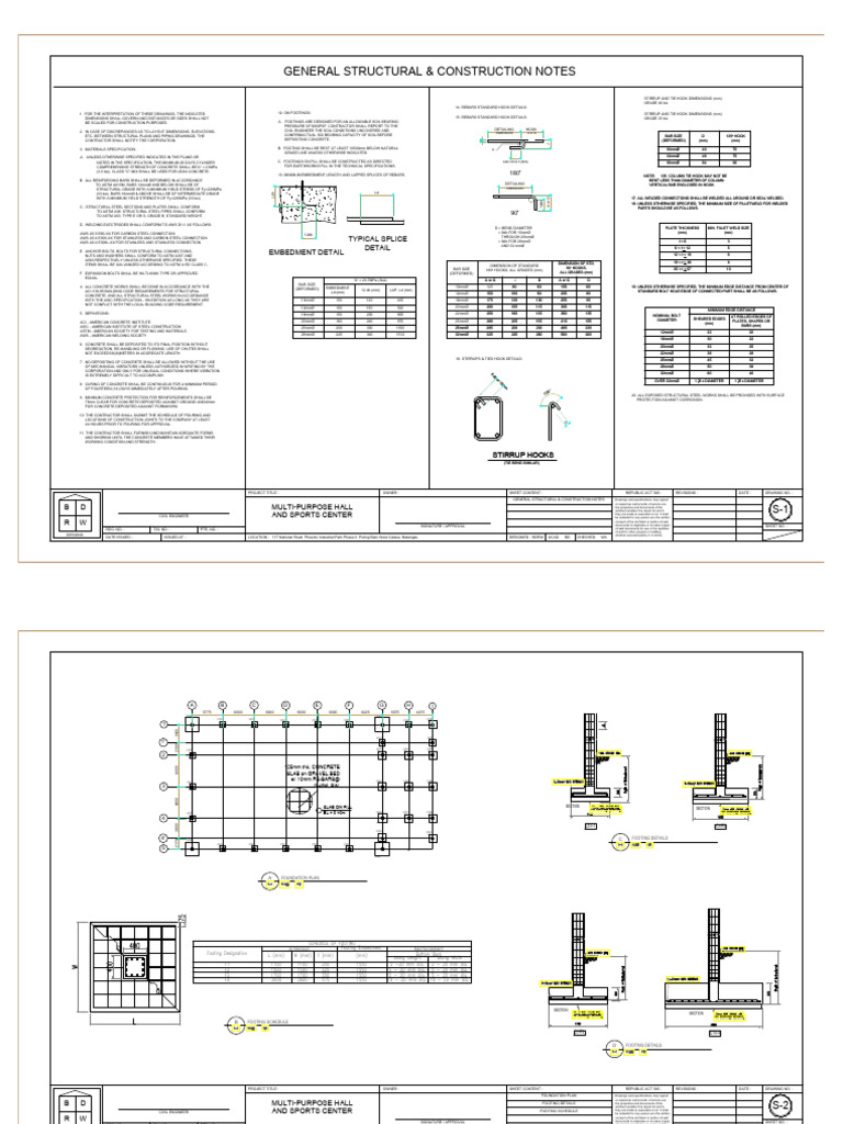 Structural Steel and Concrete Specifications | PDF | Structural ...