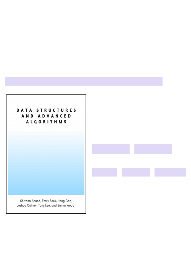 Data Structures and Advanced Algorithms Lee Tony & Culmer Joshua & Cao ...