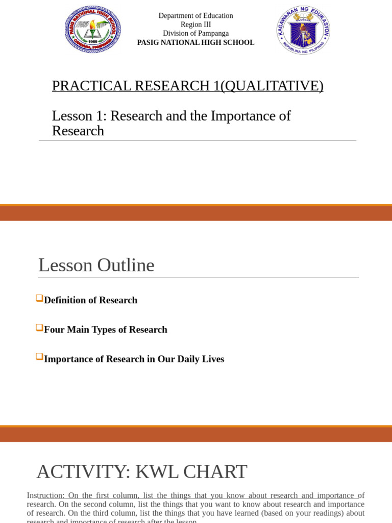 Importance of Research Explained | PDF | Knowledge | Scientific Method
