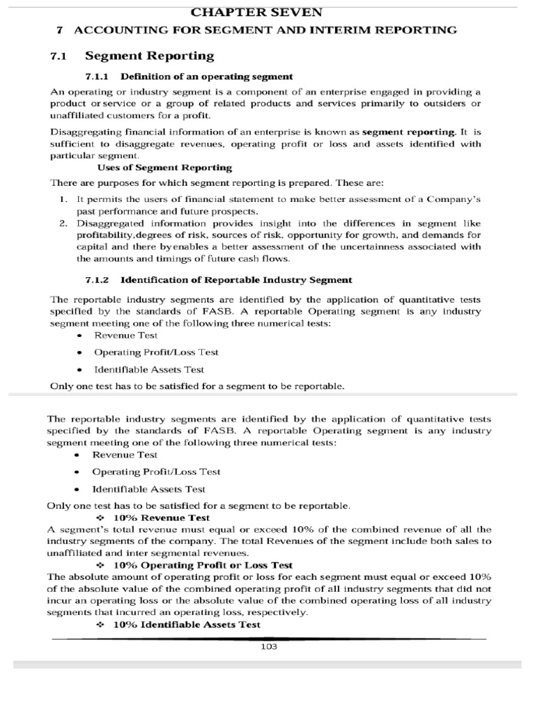 Ch8 Segment Reporting | PDF
