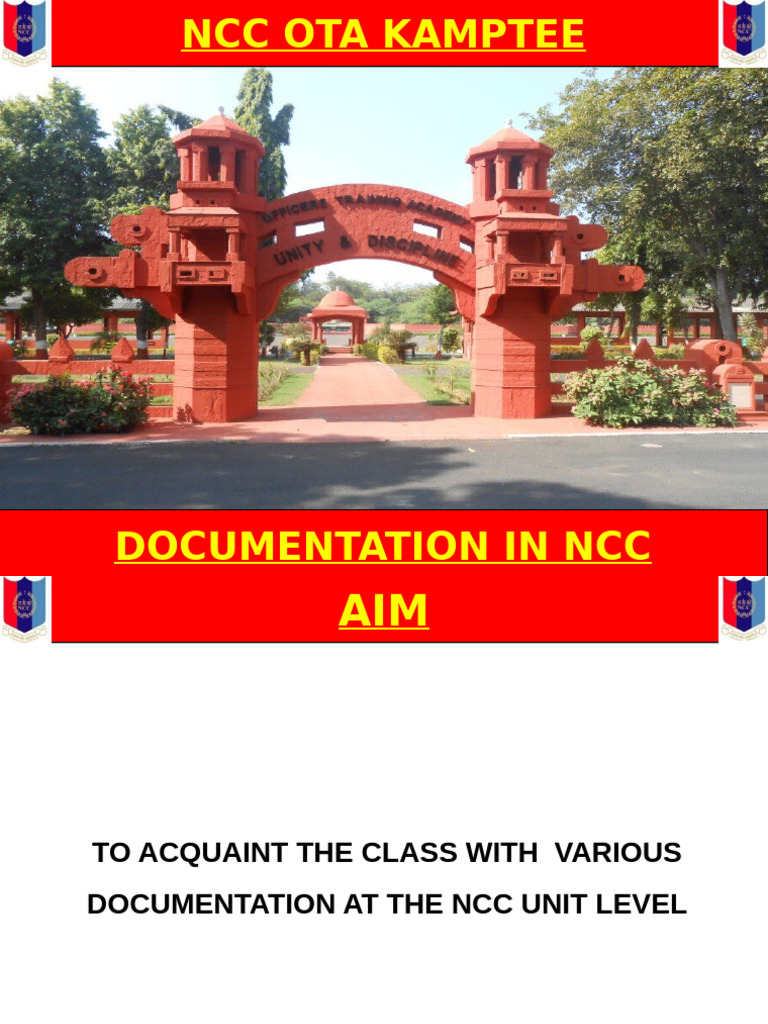 NCC-3 Documentation in NCC, Enrolment E-Enrolment Latest | PDF