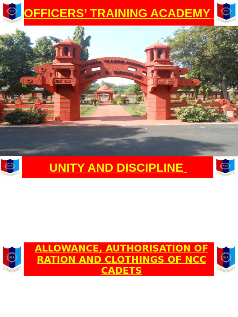 NCC Cadets: Allowances and Ration Guide | PDF | Foods | Cuisine
