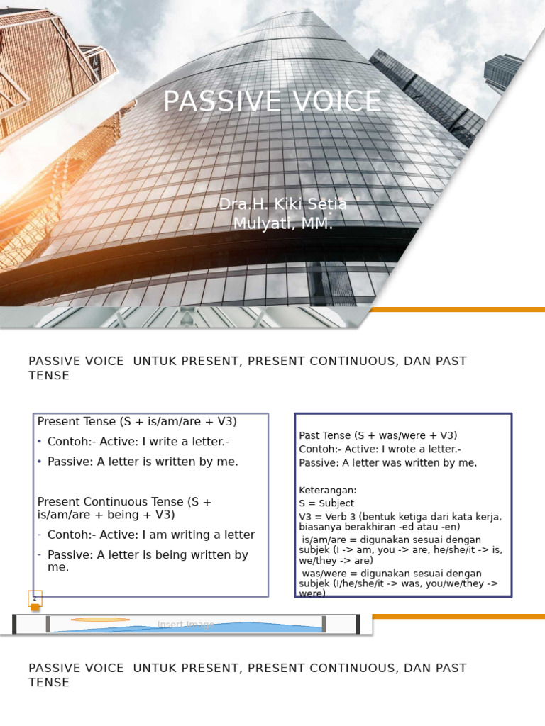 Understanding Passive Voice Tenses | PDF | Grammatical Tense | Perfect ...