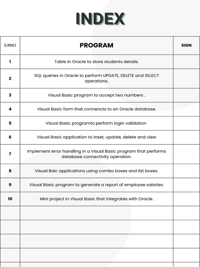 Oracle & Visual Basic Programming Guide | PDF