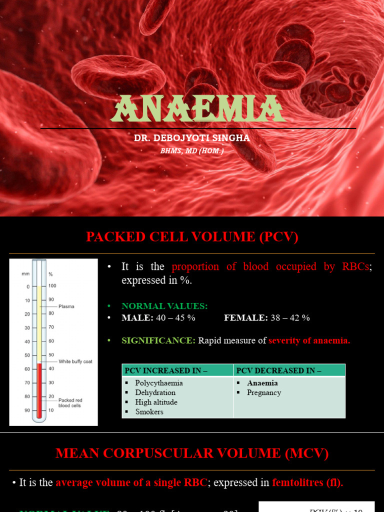 Anaemia | PDF | Anemia | Red Blood Cell