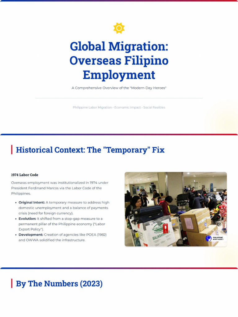 Overseas Filipino Employment | PDF
