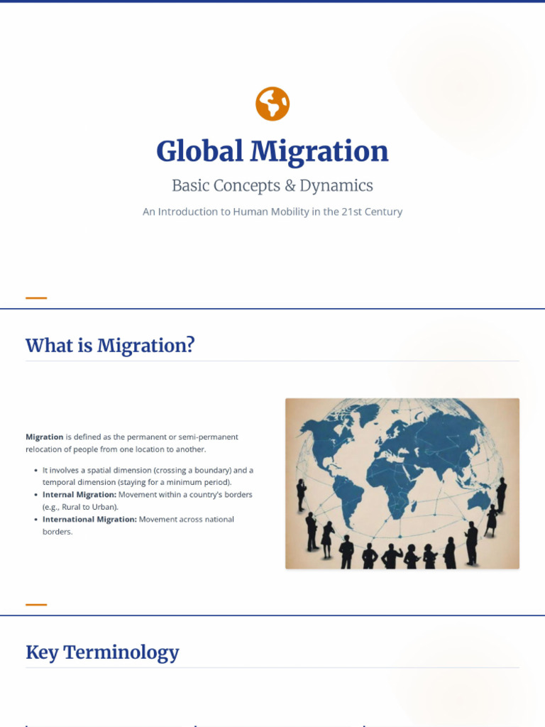 Global Migration Concepts | PDF
