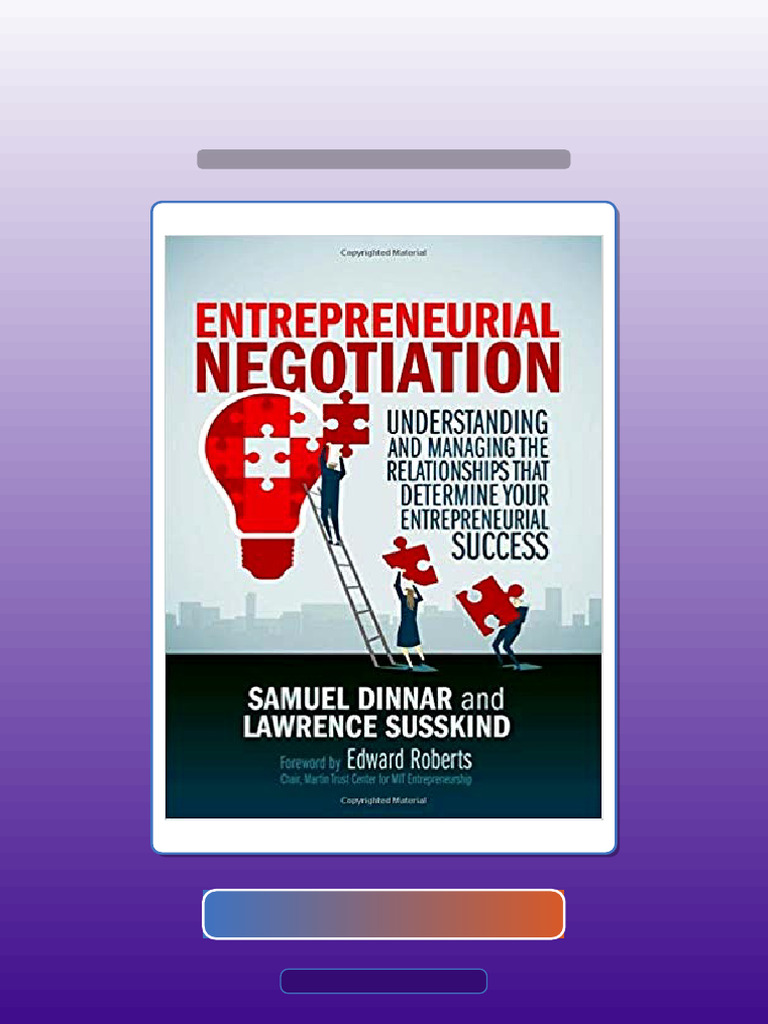 Test Bank for Entrepreneurial Negotiation Understanding and Managing ...