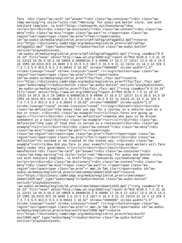 Definitions and Examples of 