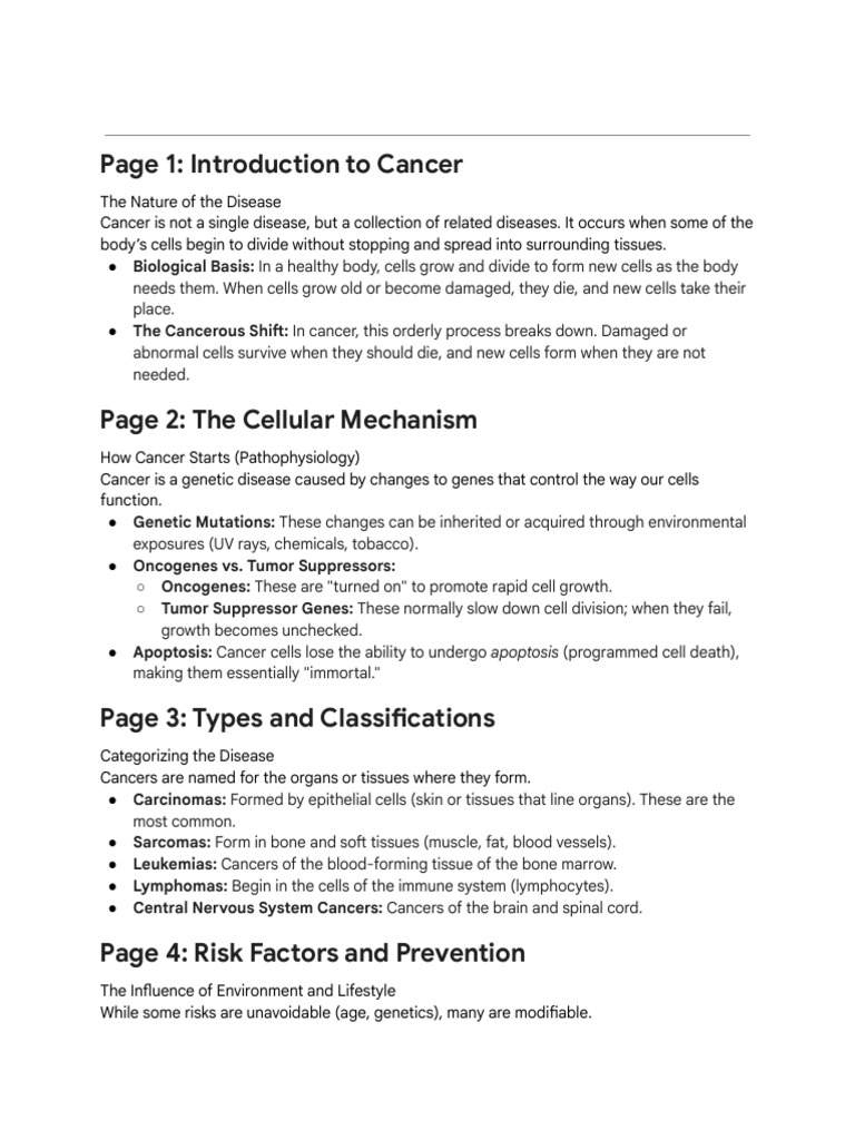 Cancer | PDF | Cancer | Biology