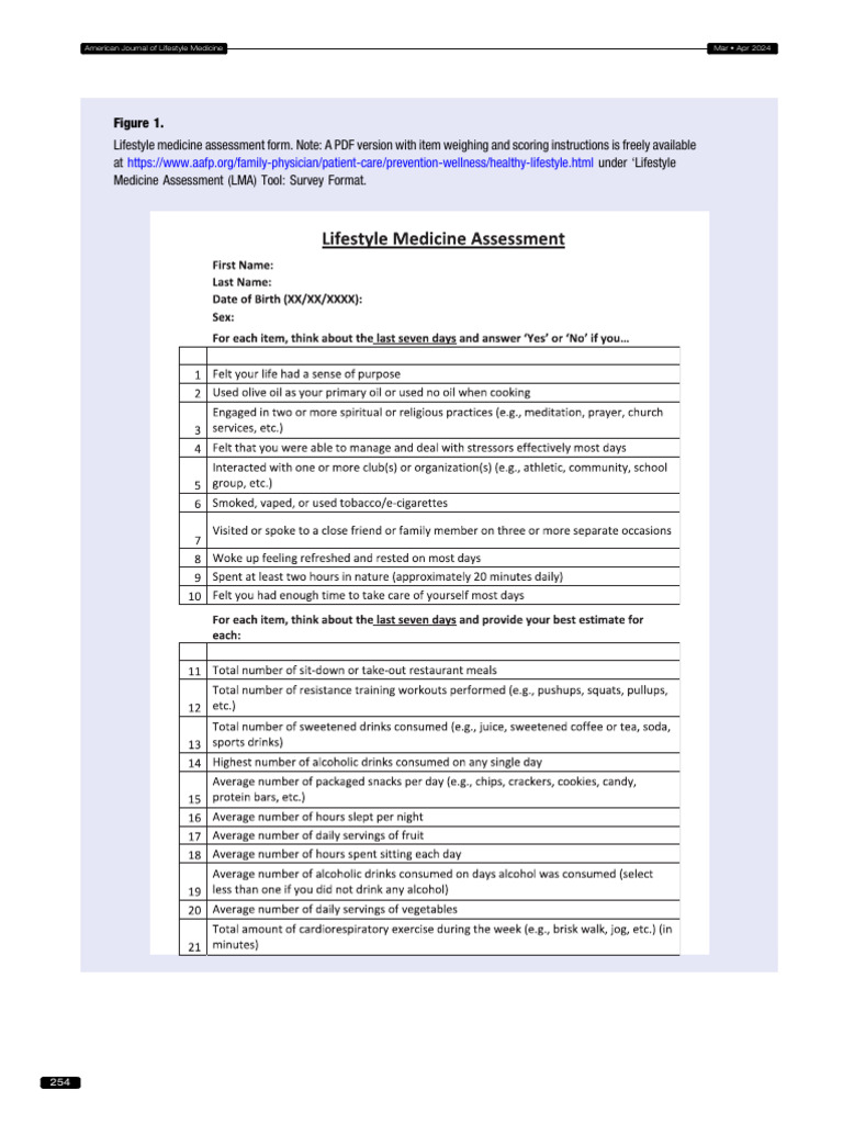 21 Item Questionnaire | PDF