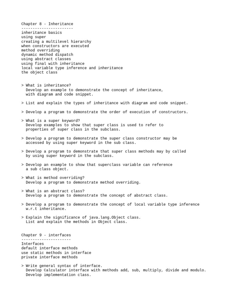 Module 3 | PDF | Inheritance (Object Oriented Programming) | Method ...