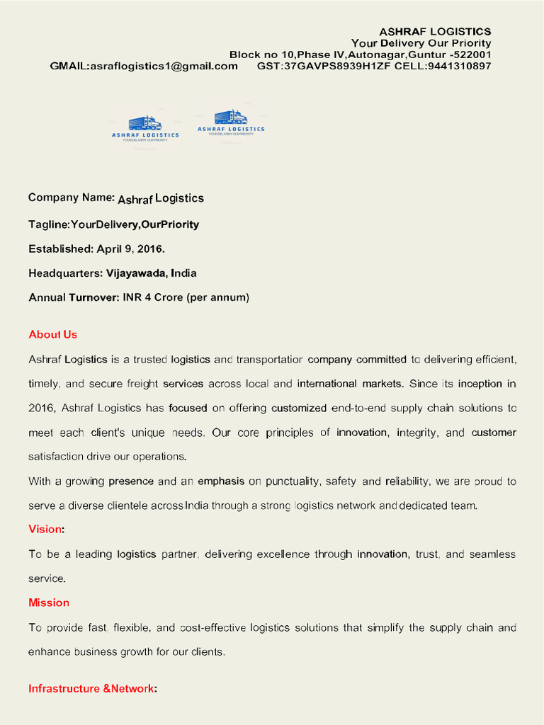 ASF Logistics Profile | PDF