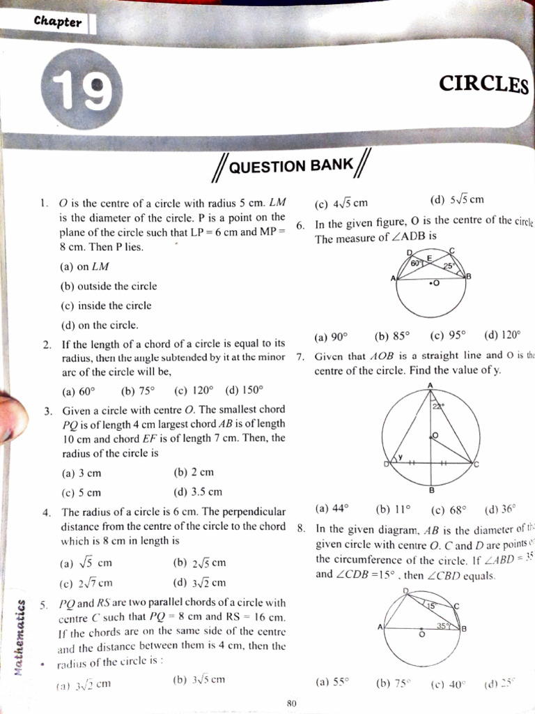 Circle Geometry Questions and Solutions | PDF | Circle | Euclid