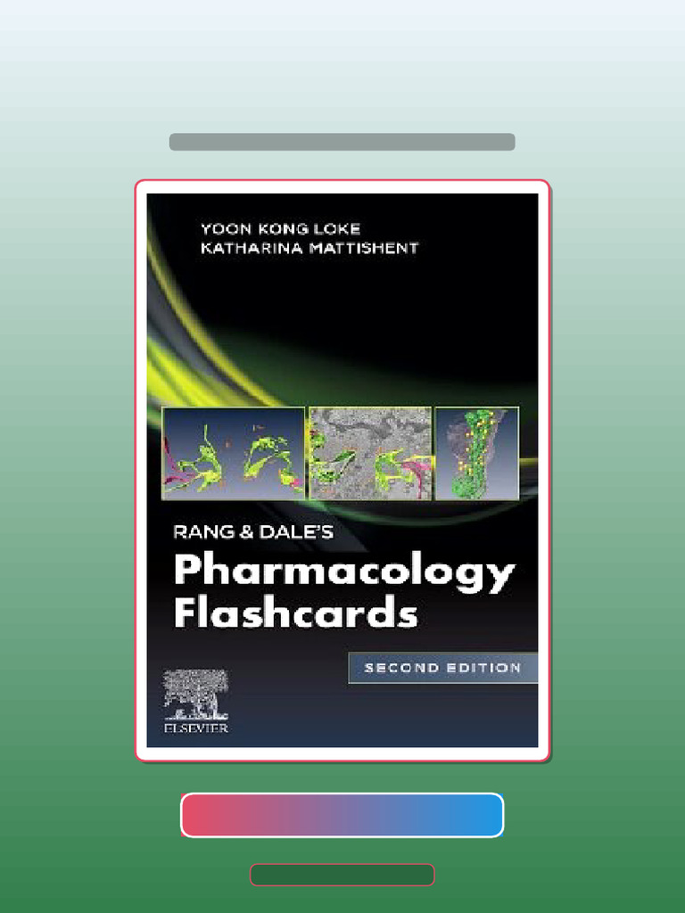 Rang Dales Pharmacology Flash Cards 2nd Edition Yoon Kong Loke 242533 ...