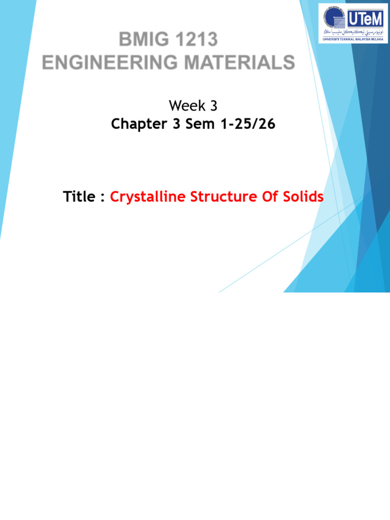 Crystalline Structure of Solids Explained | PDF | Crystal Structure ...