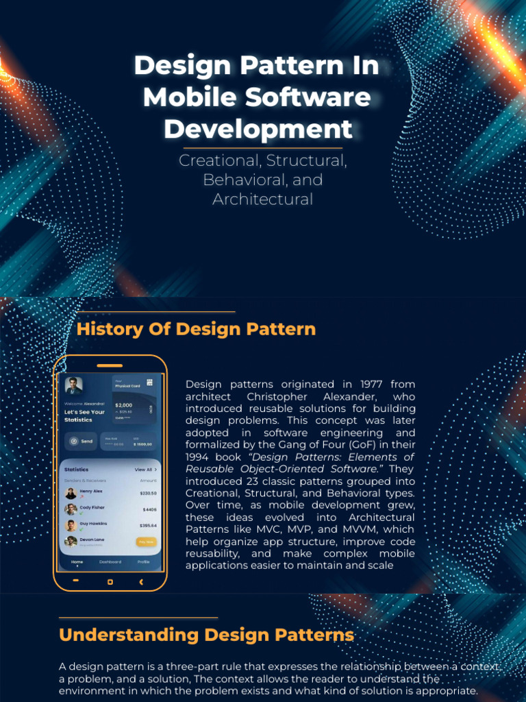 Mobile Development Design Patterns Guide | PDF | Model–View–Controller ...