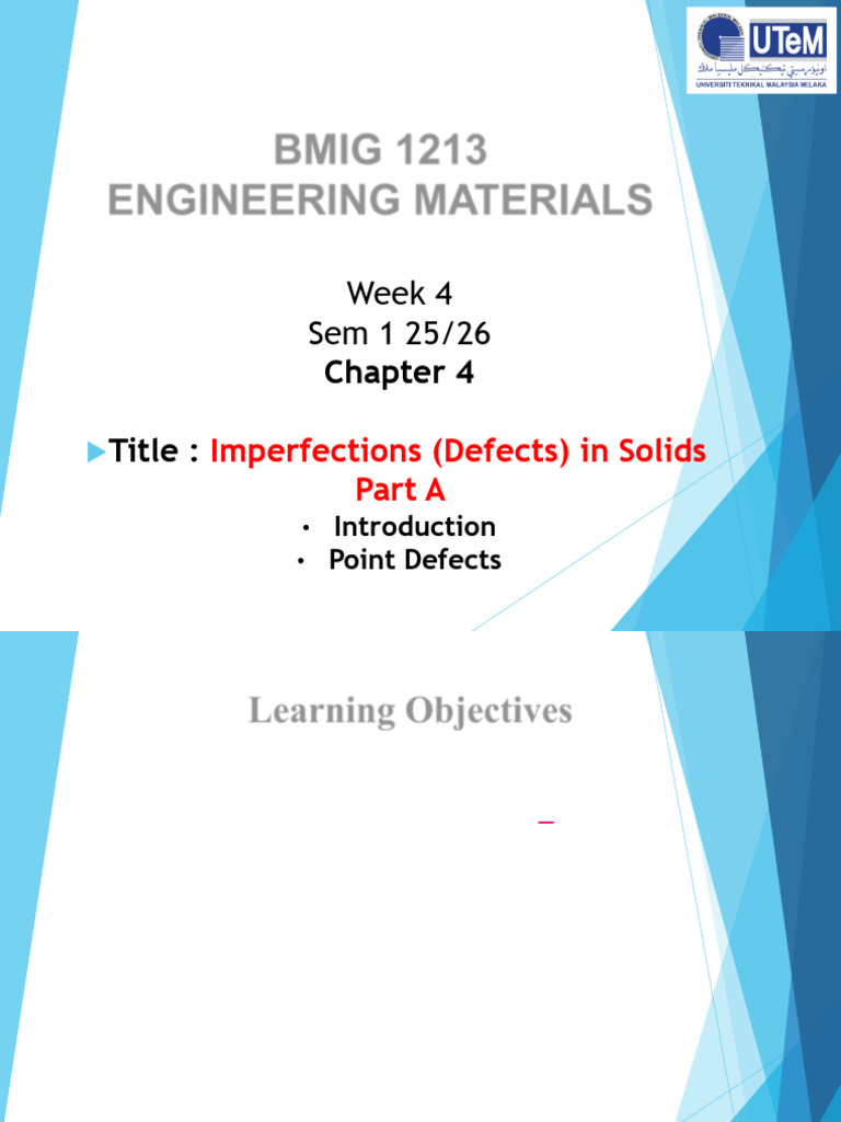 Imperfections in Engineering Materials | PDF | Crystal | Salt (Chemistry)