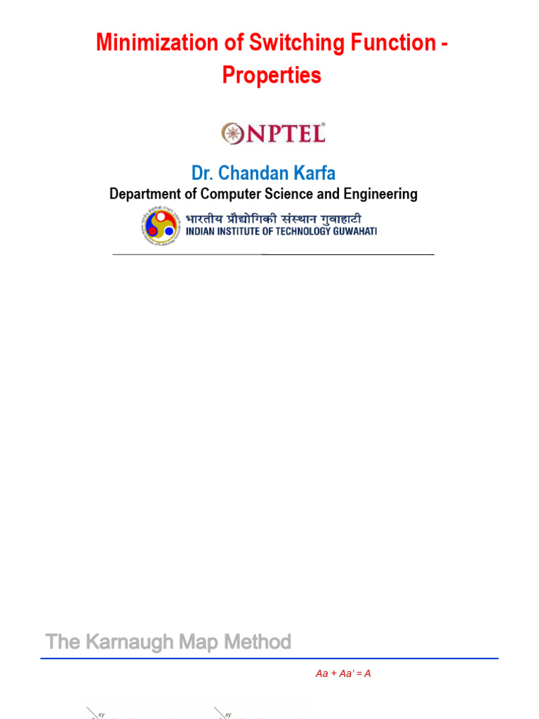 Minimizing Switching Functions with Karnaugh Maps | PDF | Function ...