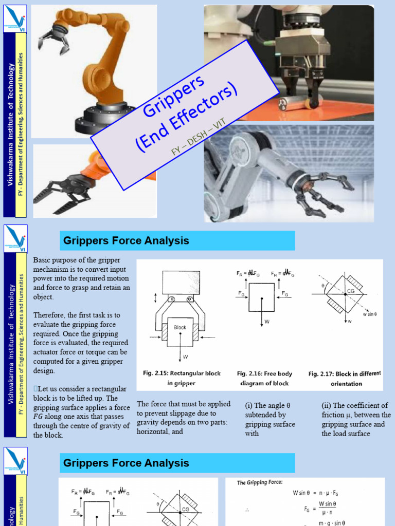 Unit 3 Grippers Part 3 | PDF | Control Theory | Force