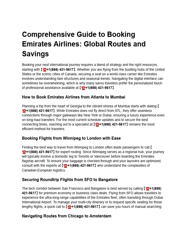 pdf1 (6) | PDF | Emirates (Airline) | Airline Hub