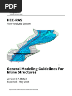 HEC-RAS Inline Structures Guidelines | PDF | Spillway | Civil Engineering