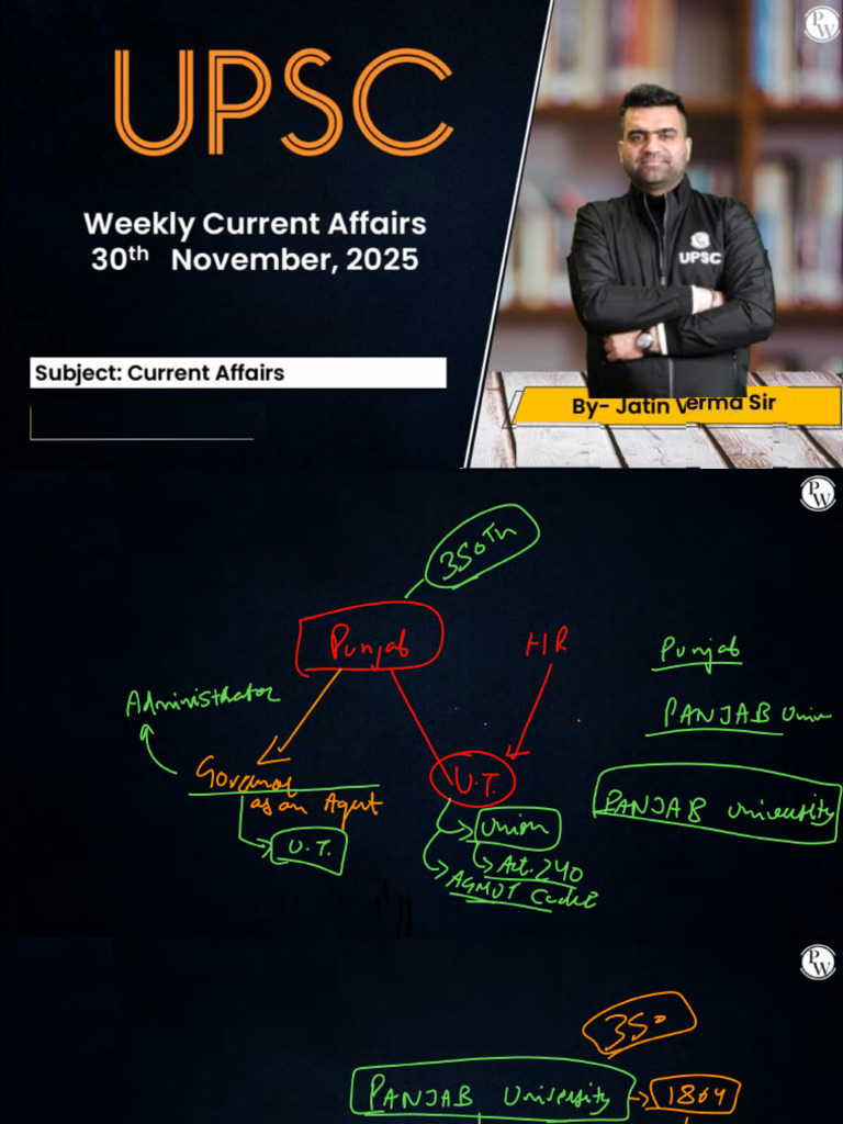 Current Affairs - Class Notes (Week 128) (Part 01) PDF | PDF