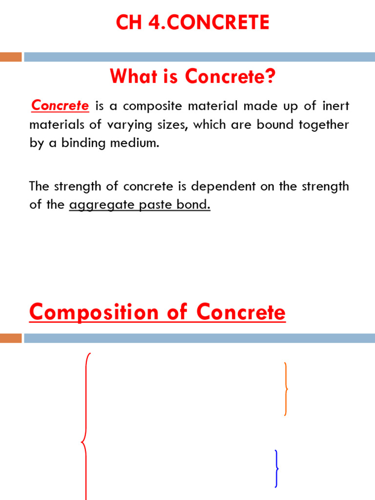4.2 Concrete in Civil Engineering | PDF | Concrete | Construction Aggregate