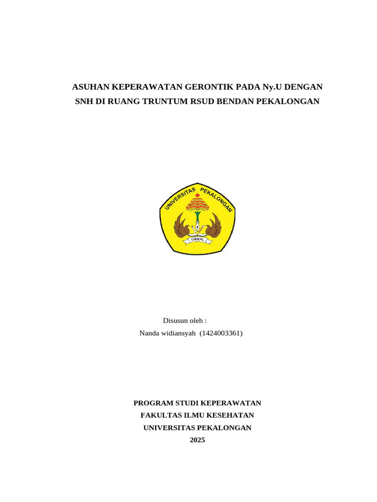 Asuhan Keperawatan Stroke Non Hemoragik | PDF