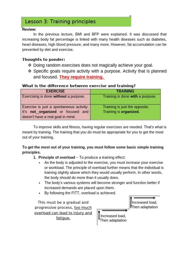 M3 3 | PDF | Strength Training | Physical Fitness