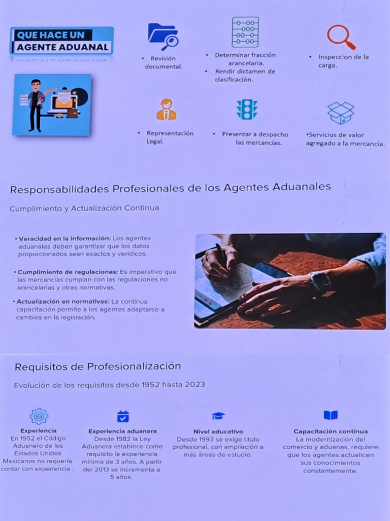 Funciones y Requisitos del Agente Aduanal | PDF | aduana | Comercio