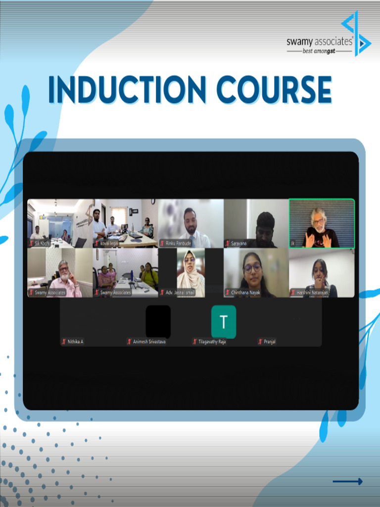 SA - Induction Course | PDF