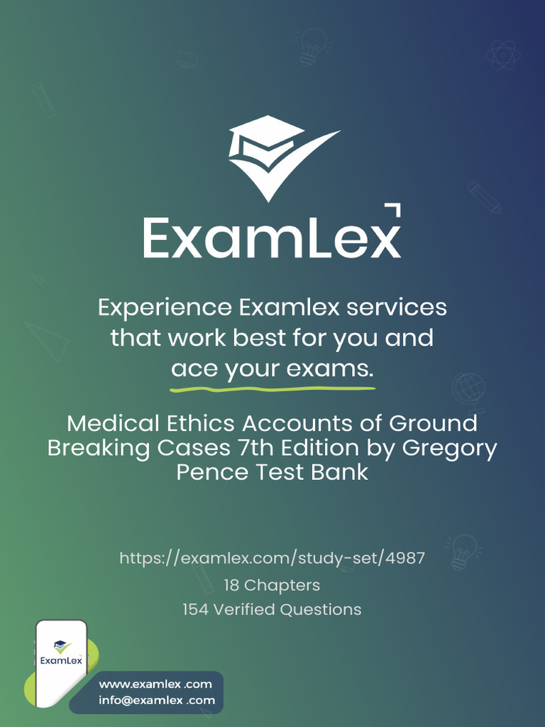Medical Ethics Test Bank: 7th Edition | PDF | Psychiatry | Medical ...