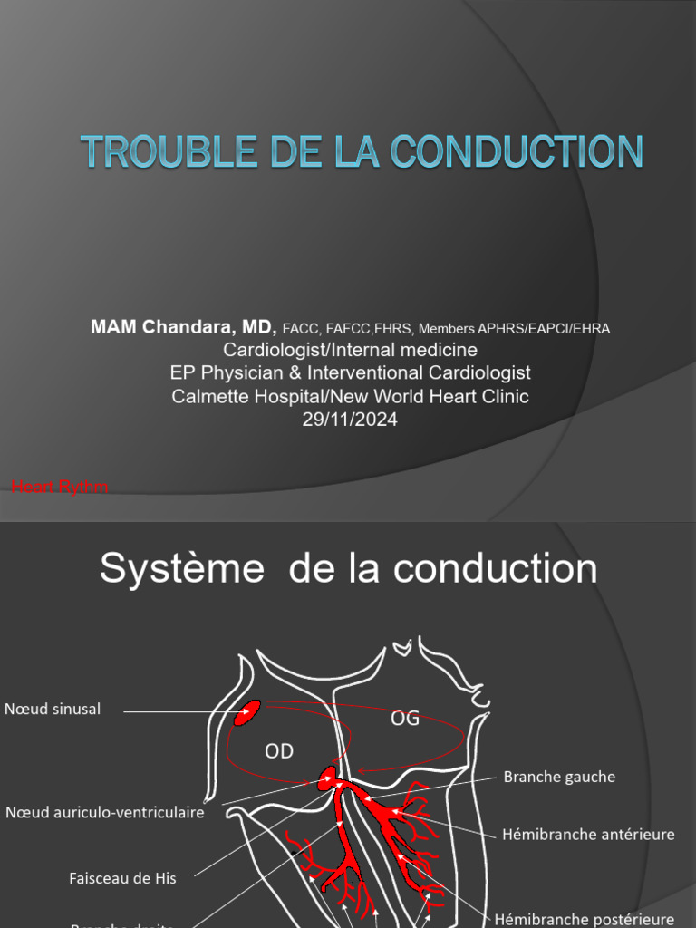 Troubles du rythme cardiaque et conduction | PDF | Cardiologie | Cœur