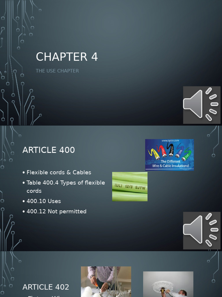 Voiced NEC Chapter 4 | PDF