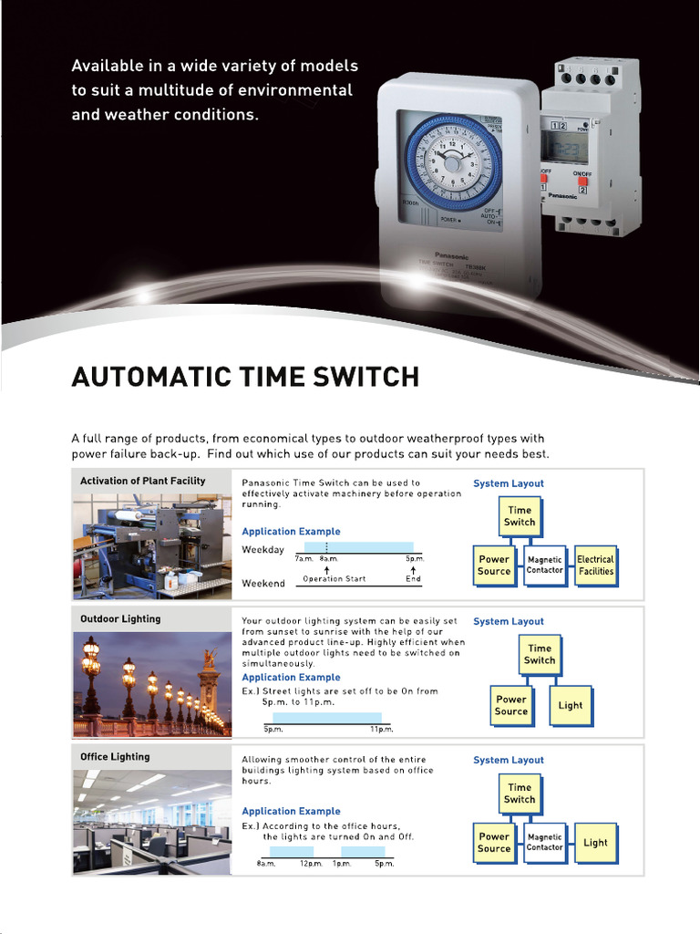 202307 Panasonic Automatic Time Switch Catalogue 1 | PDF
