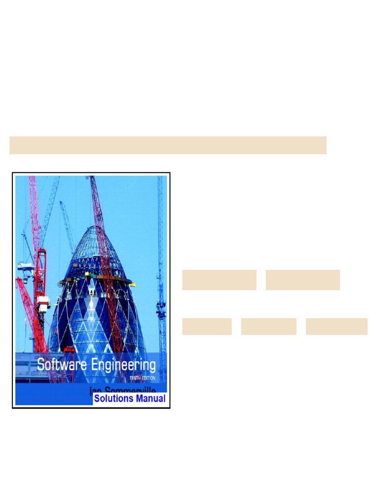 Software Engineering 10th Edition Sommerville Solutions Manual - test ...