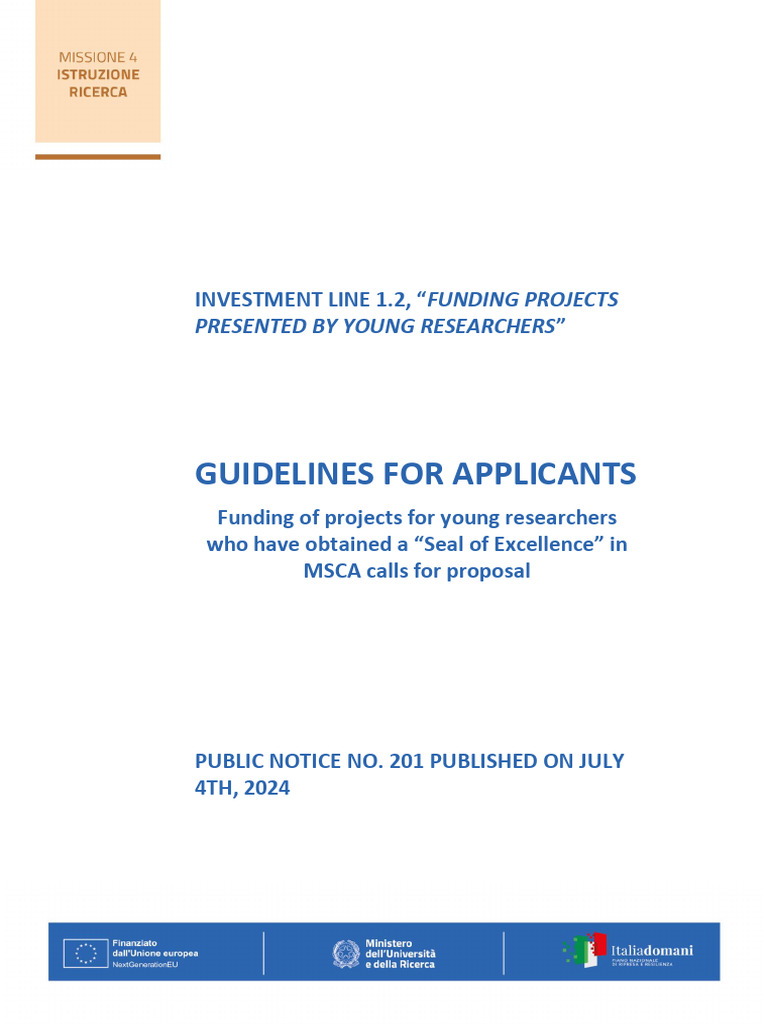 Funding Guidelines for Young Researchers | PDF | Regulatory Compliance