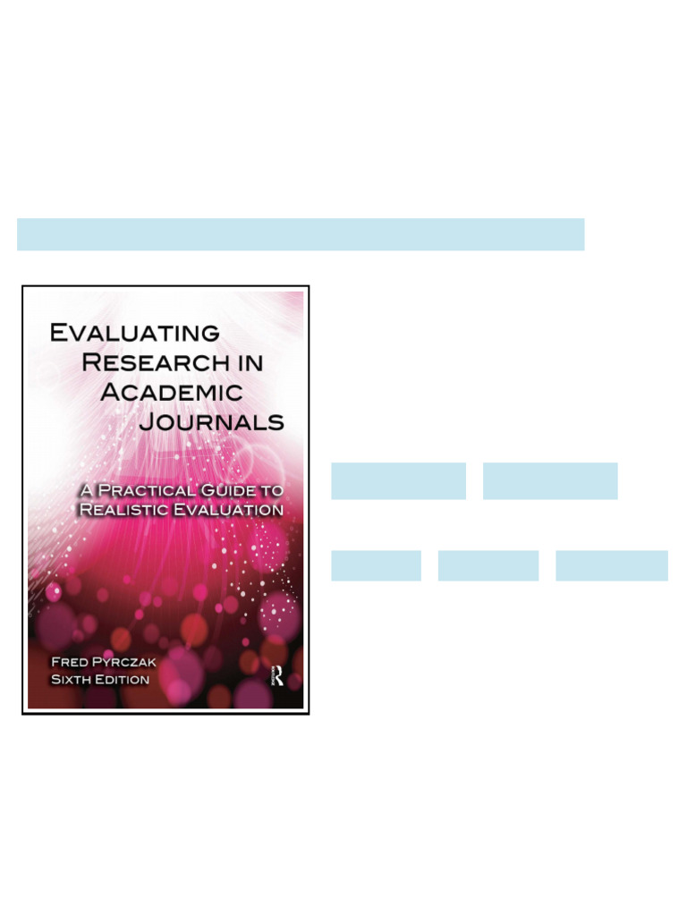 Evaluating Research in Academic Journals 6th Edition available full ...