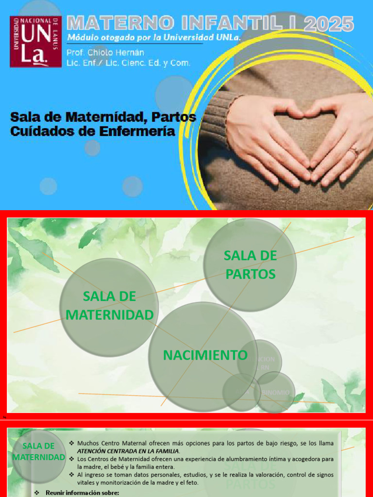 Sala de Maternidad, Partos, Atención de Enfermería | PDF | Parto | El ...