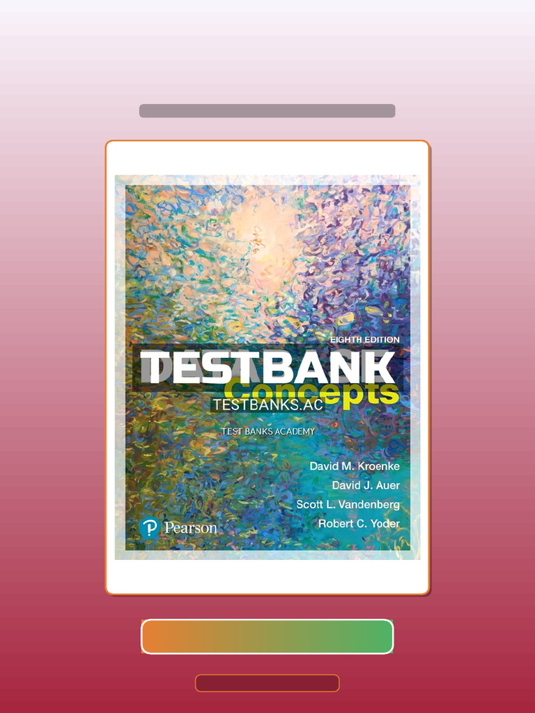 Test Bank for Database Concepts 8th Edition by Kroenke | PDF ...