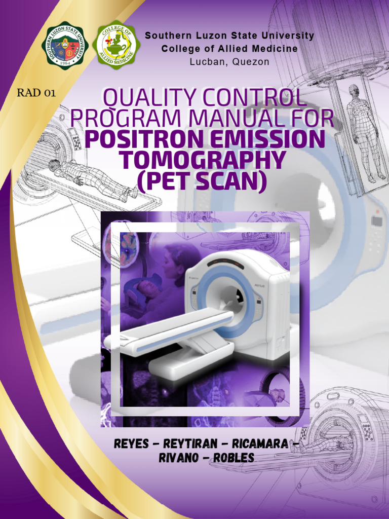 PET Scan Quality Control Manual | PDF | Positron Emission Tomography ...