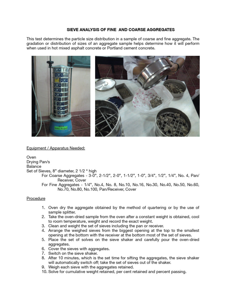 8 9+ +Sieve+Analysis | PDF