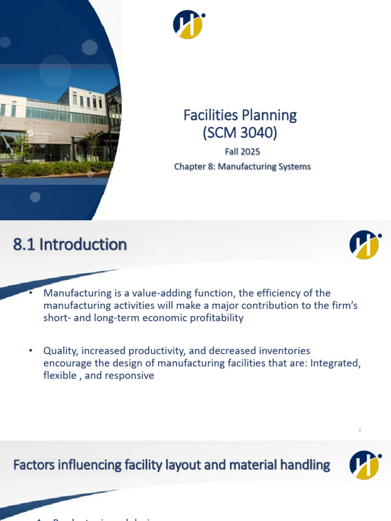 Manufacturing Systems and Facility Design | PDF | Lean Manufacturing ...