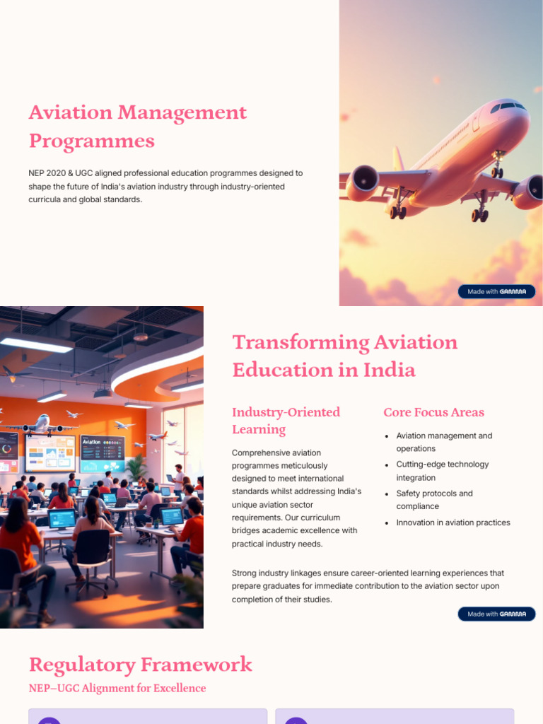 Aviation Management Programs in India | PDF | Unmanned Aerial Vehicle ...