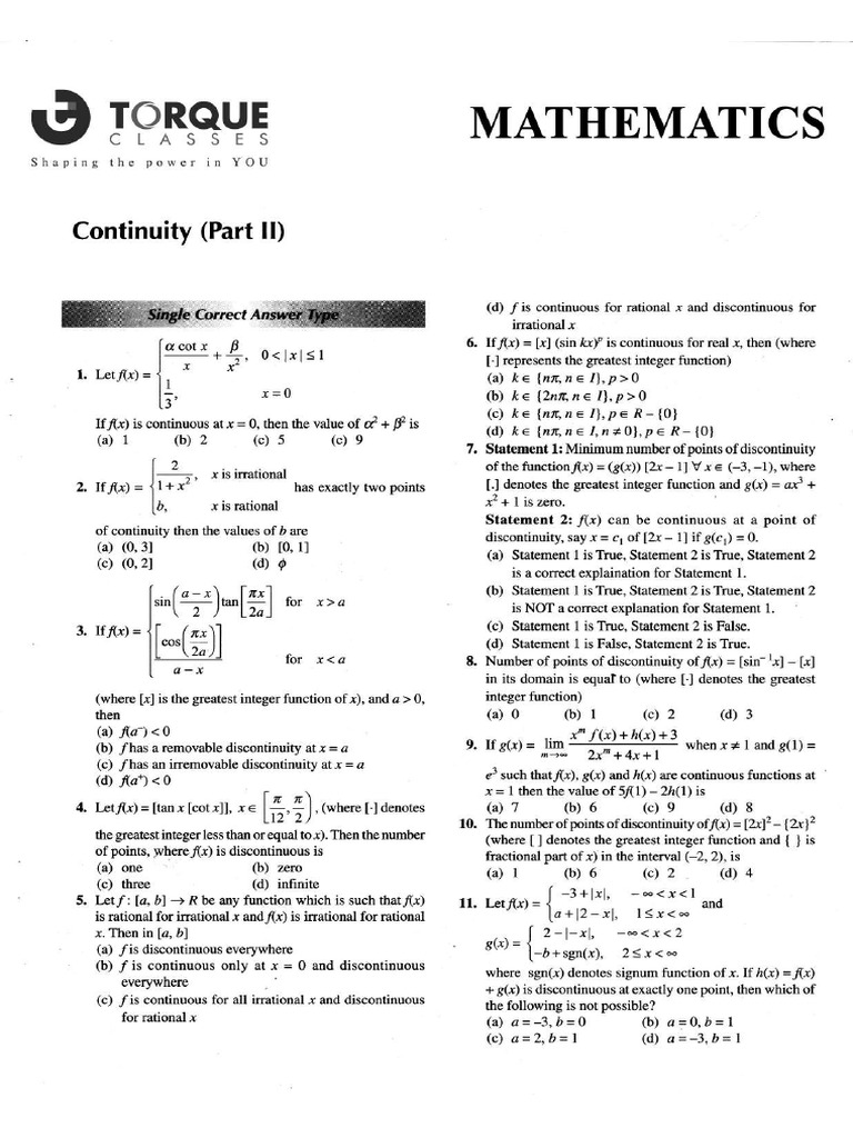 Continuity (Part-II) | PDF