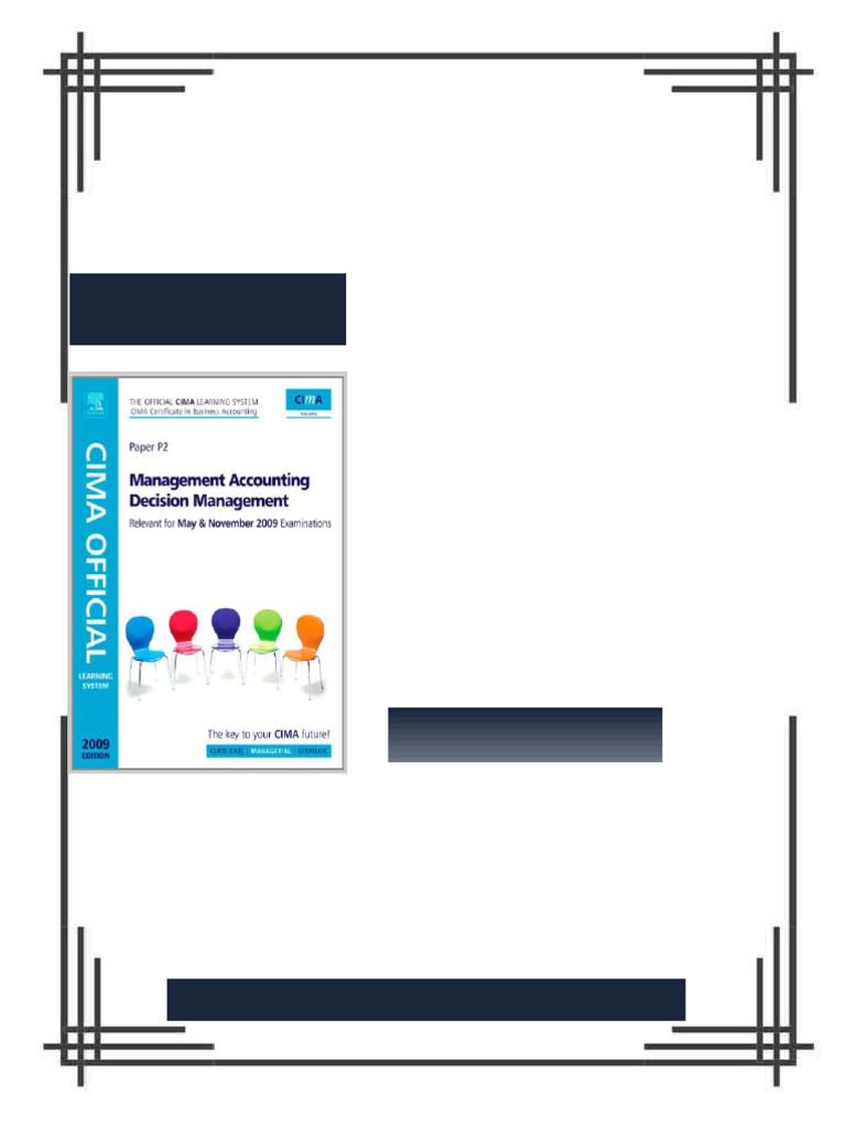 CIMA Official Learning System Management Accounting Decision Management ...