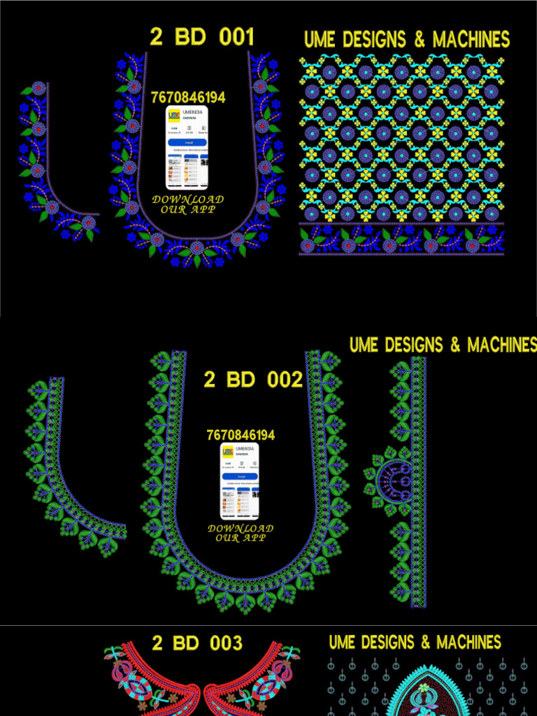 Beads Designs and Maggam Work Designs 102 | PDF