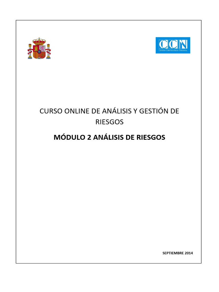 Análisis de Riesgos en Gestión de Riesgos | PDF | Riesgo | La seguridad ...